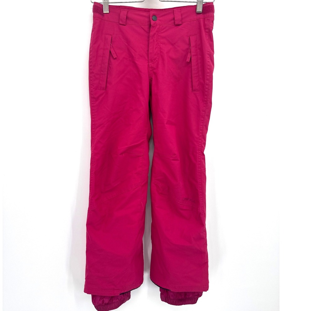 O'Neill Girls Snow Ski Pants Size 10 Pink Insulated Waterproof 8K Ski Snowboard